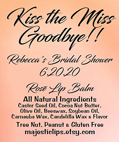 15 KISS THE MISS GOODBYE Personalized Rosé Wine Lip Balms Beauty and Personal Care Vecchia Amaro del Capo