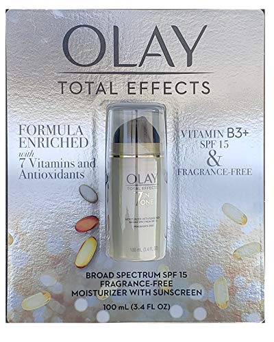 Olay 5282009 Total Effects SPF 15 Moisturizer with Sunscreen, Fragrance Free, 3.4oz Beauty & Personal Care Olay
