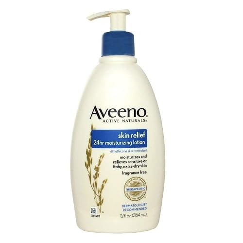 Aveeno Active Naturals Skin Relief Moisturizing Lotion, 12-Ounce Pump Bottles (Pack of 3) Beauty & Personal Care Aveeno