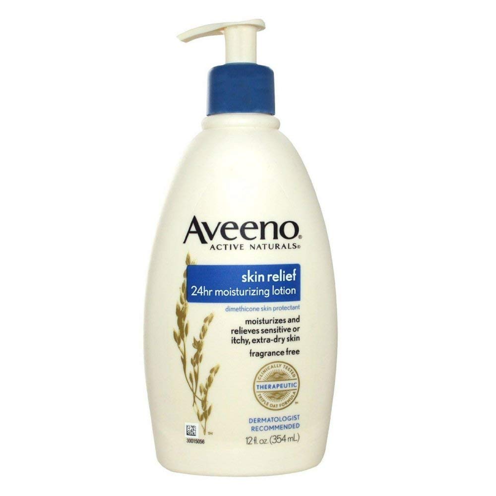 Aveeno Active Naturals Skin Relief Moisturizing Lotion, 12-Ounce Pump Bottles (Pack of 3) Beauty & Personal Care Aveeno
