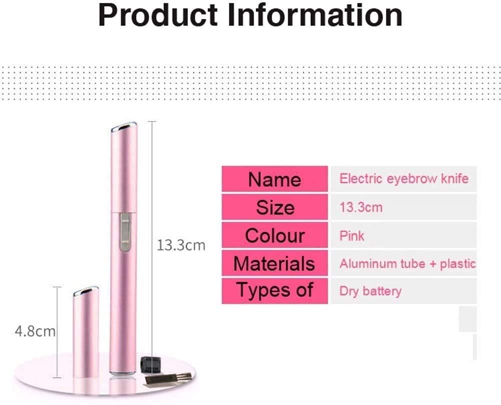 DABEDE Eyebrow Trimmer, Razor for Women Electric Facial Hair Remover, with Comb Eyebrow Epilator No Pulling Sensation Painless for Face Chin Neck Beauty and Personal Care DABEDE