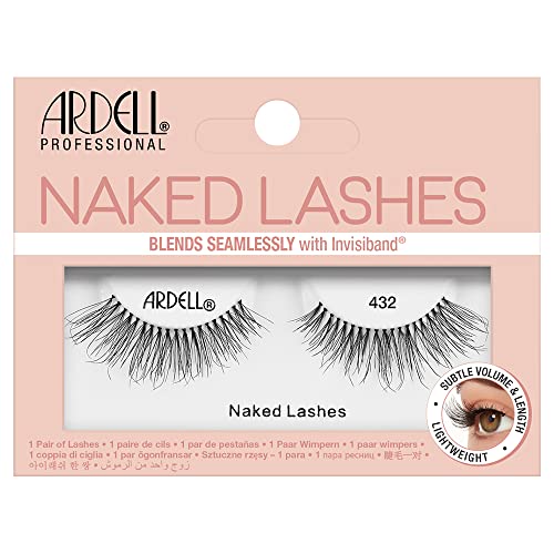 Ardell Naked Lashes Natural 432 with Invisiband - Lightweight, Natural False Eyelashes, Soft Volume Strip Lashes, 1 Pair Beauty & Personal Care Ardell
