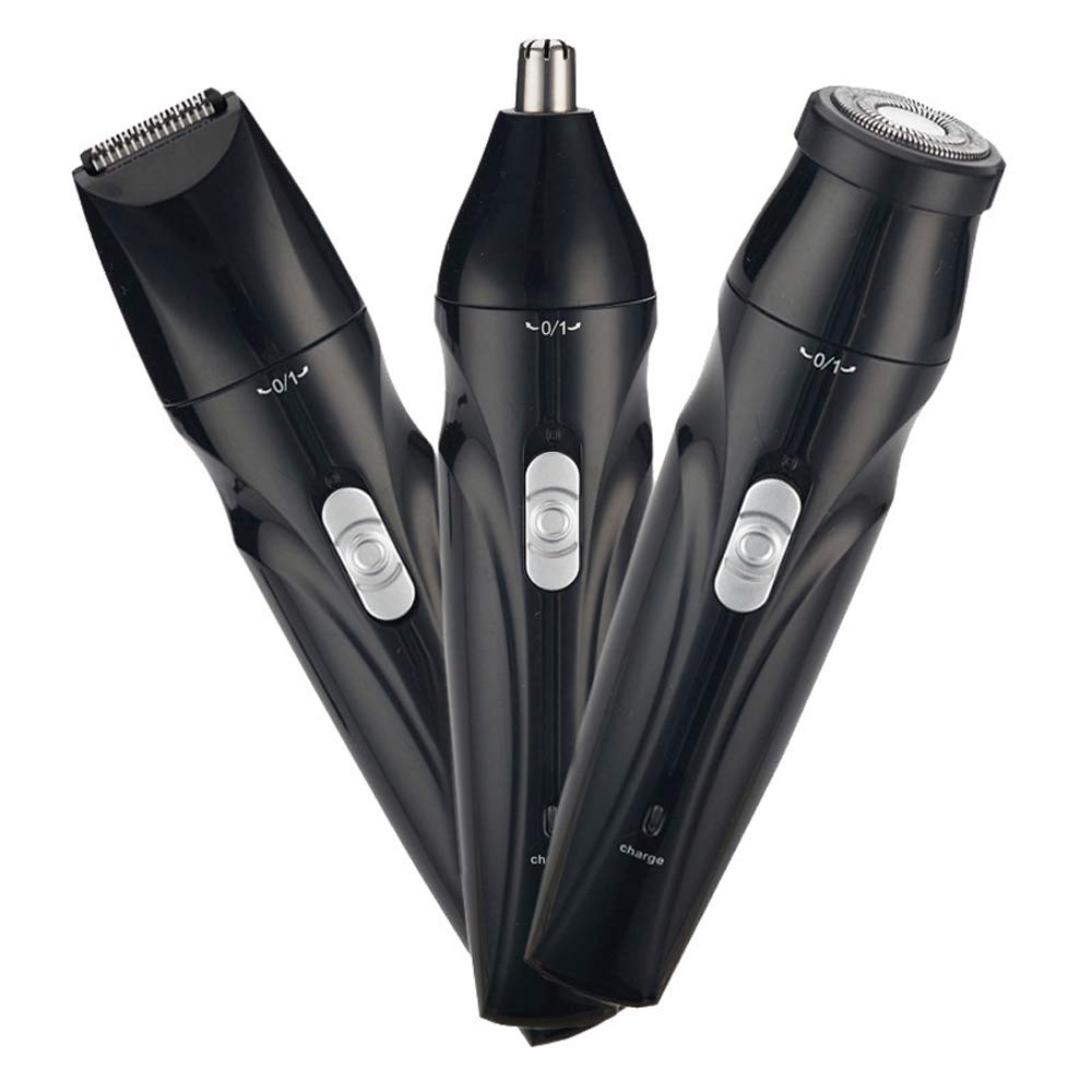 Men's Electric Shaver 3 with 1 Rotary Shaver Cordless Waterproof USB Quick Charge Wet/Dry Electric Shaver Includes Clipper and Nose Hair Trimmer Beauty and Personal Care INVODA