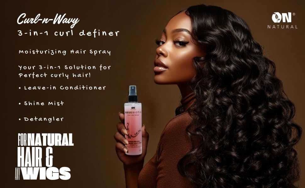 On Natural Curl-N-Wavy 3-in-1 Curl Definer (3.4 OZ, Batana Rice water) Beauty & Personal Care On Natural