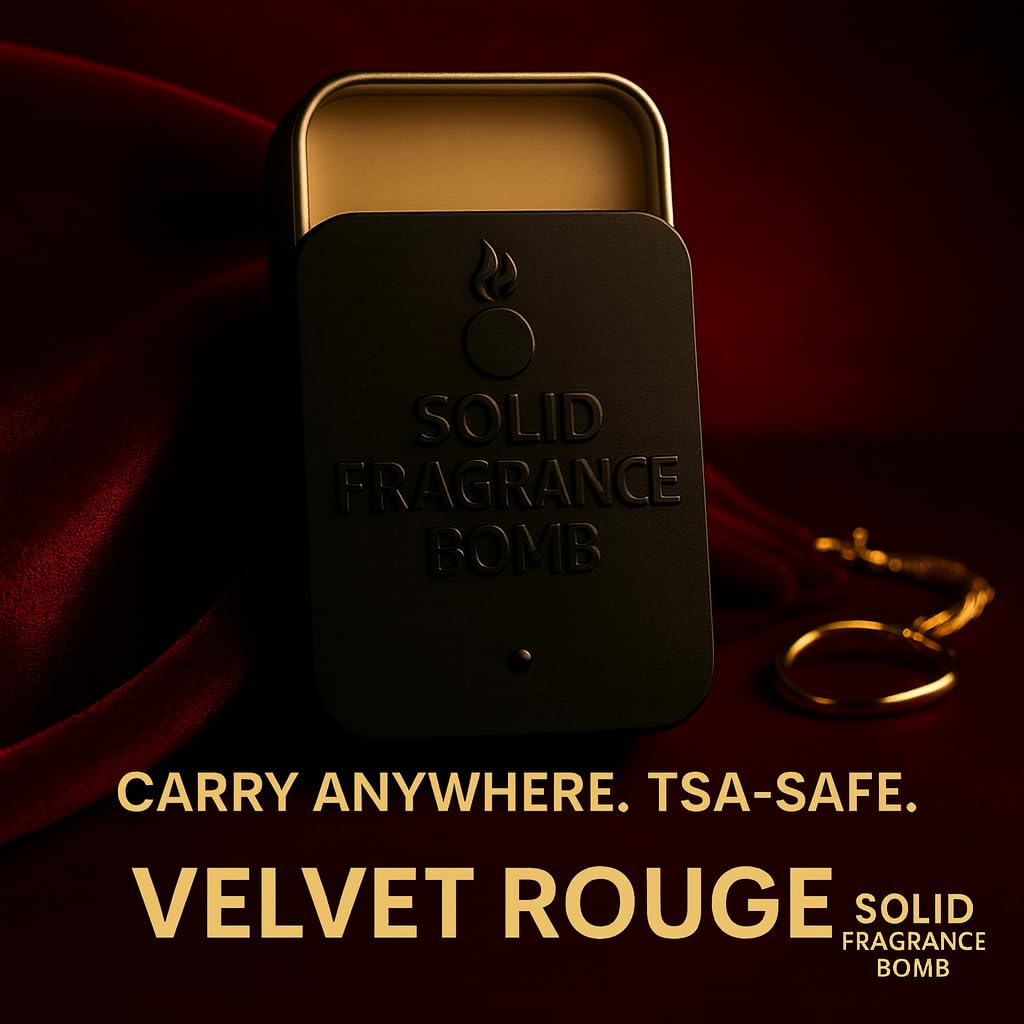 Solid Fragrance Bomb - Premium All-Natural Solid Cologne for Men & Women | Long-Lasting, TSA-Safe, Alcohol-Free, Halal, Handmade Travel Fragrance Balm Beauty & Personal Care Solid Fragrance Bomb