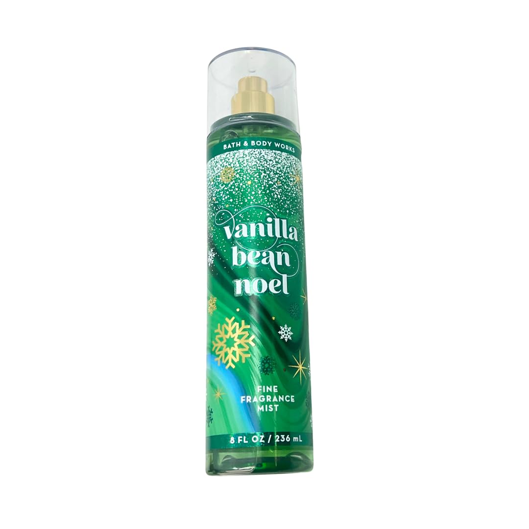 Bath & Body Works Vanilla Bean Noel Fine Fragrance Mist 8oz - Lot of 3 Beauty & Personal Care Bath & Body Works