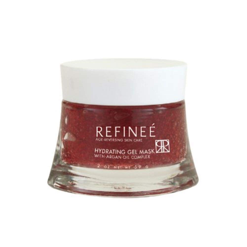 Refinee Hydrating & Repairing Gel Face Mask with Argan Oil for Dry & Damaged Skin 2oz Beauty & Personal Care Refinee