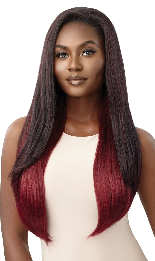 Outre Half Wig Quick Weave Neesha Soft Natural New Half Wig Cap NEESHA H306 (1B)