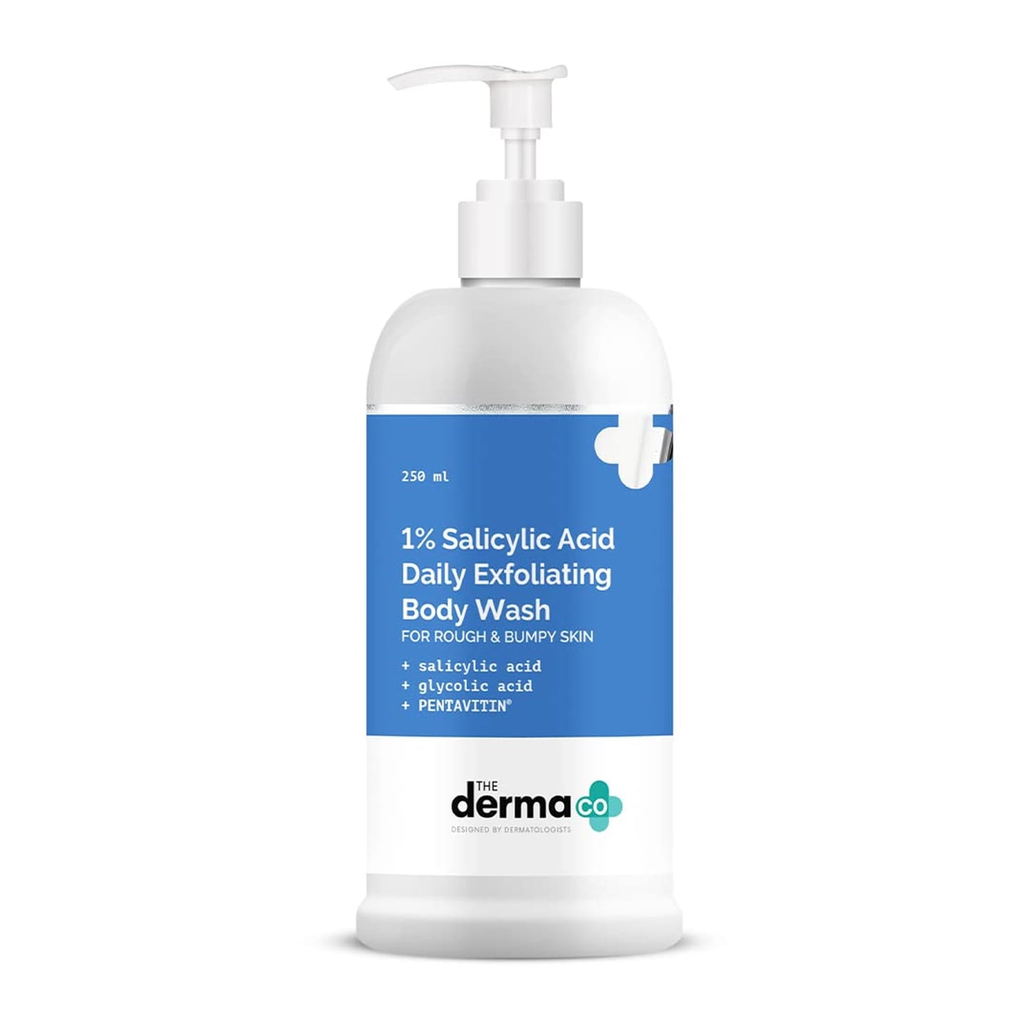 The Derma Co 1% Salicylic Acid Exfoliating Body Wash | Gently Cleanses & Exfoliates | Hydrating Body Cleanser | 8.45 Fl Oz/250ml Beauty & Personal Care The Derma Co