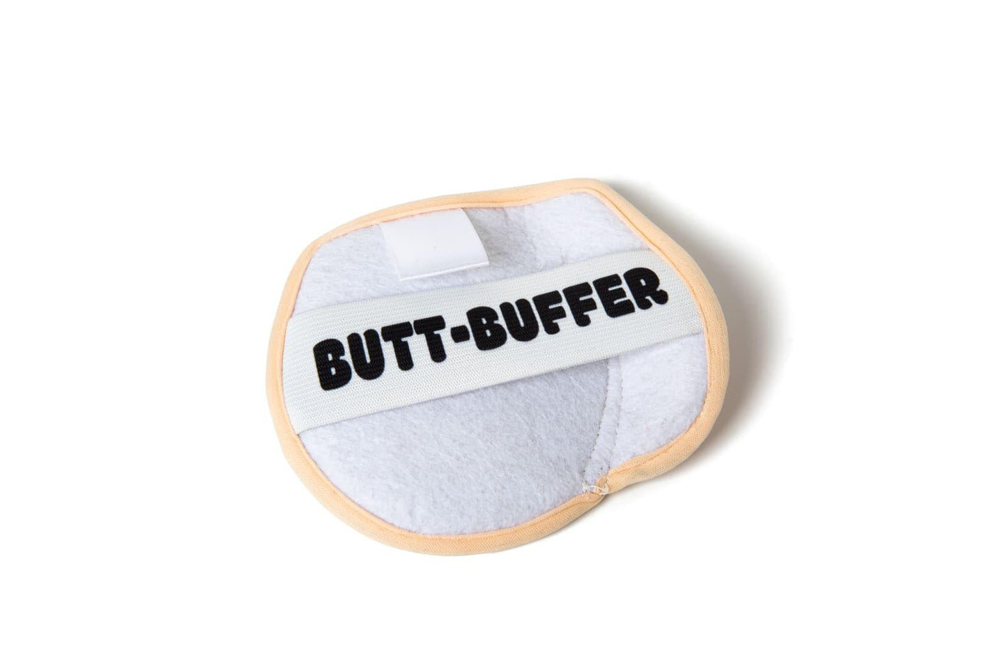 BigMouth Inc Butt Buffer Exfoliating Shower Scrub Pad, Textured Body Cleansing Buffer for Adults, Medium Size Tan Mesh Pad for Skin Smoothing, Daily Beauty and Personal Care BigMouth Inc