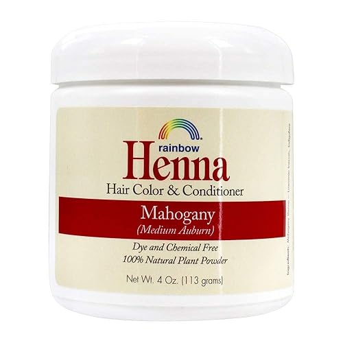Rainbow Research Henna Hair Color and Conditioner Persian Mahogany Medium Auburn, Red, 4 Oz Beauty & Personal Care Rainbow Research
