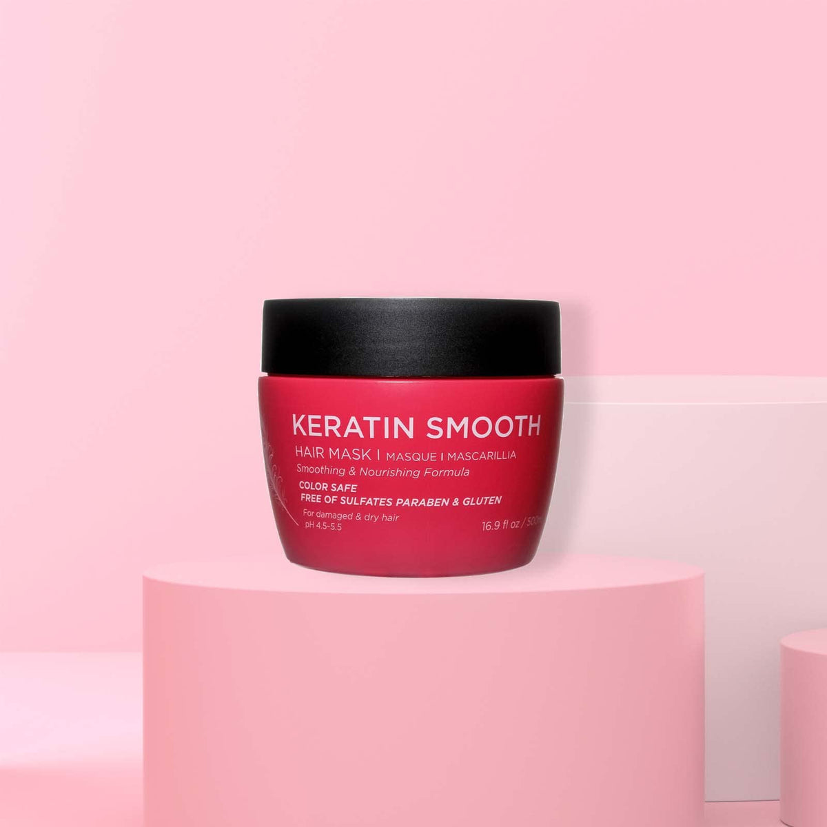 Luseta Keratin Hair Mask, Deep Repair Treatment for Damaged Hair 16.9oz