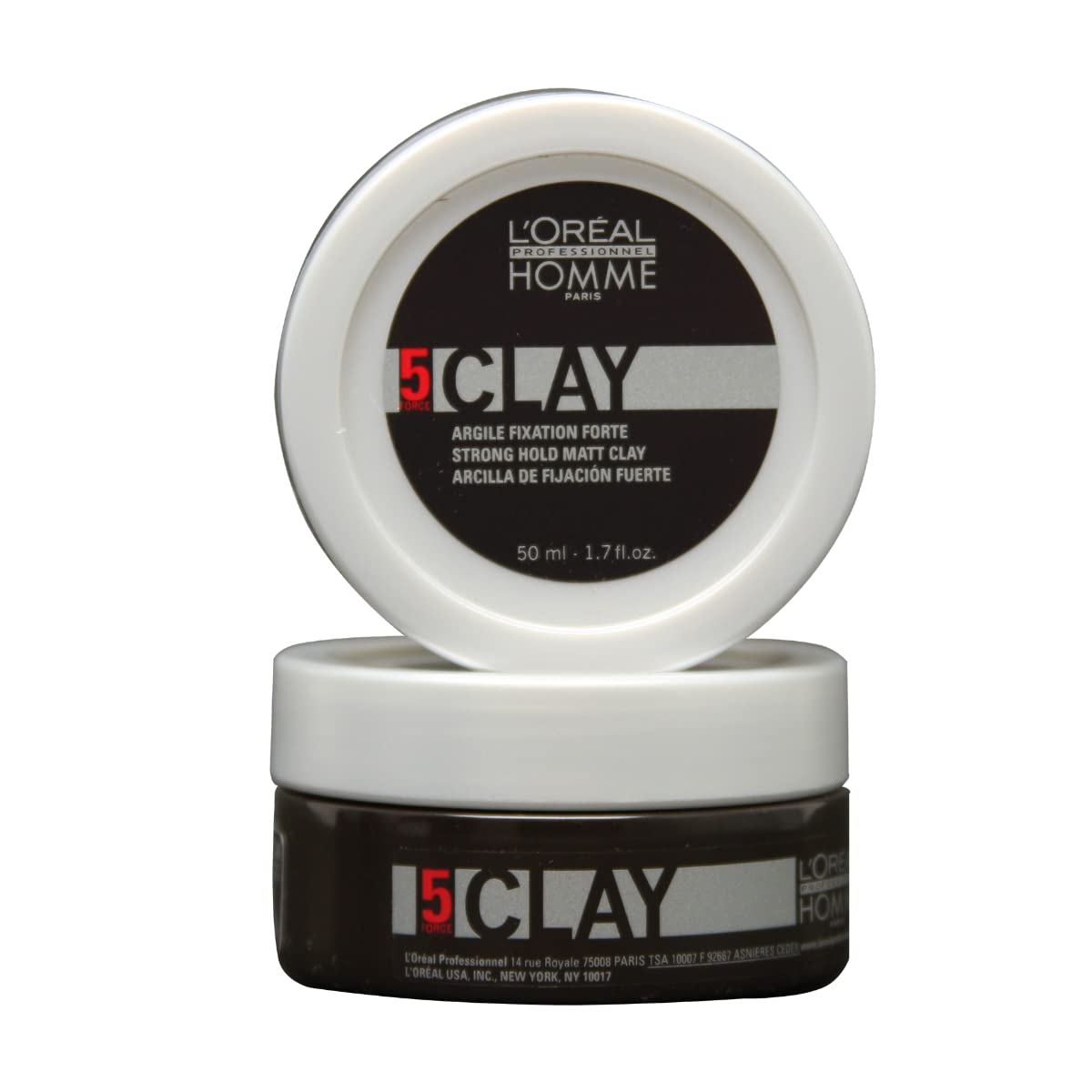 L'Oréal Professionnel Paris Men’s Styling Clay - For All Hair Types, Provides Strong Hold and Matte Finish Beauty & Personal Care L'Oréal Professionnel Paris