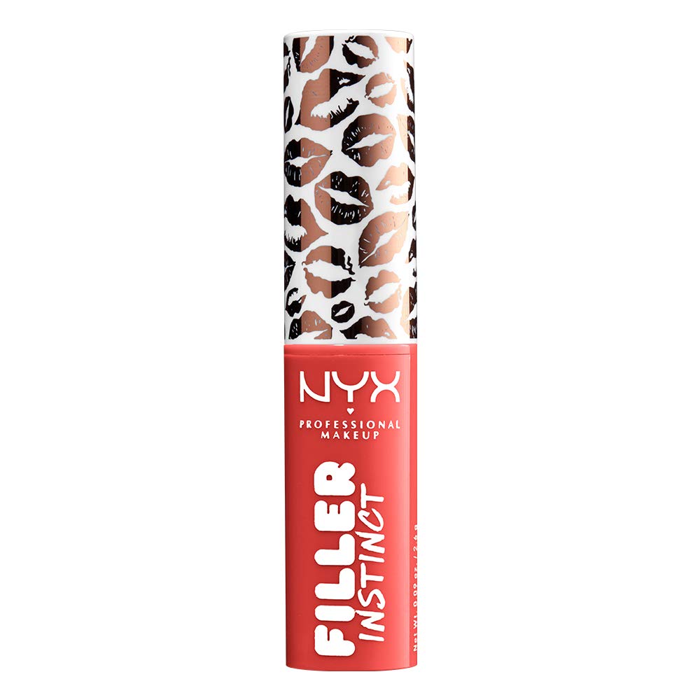 NYX PROFESSIONAL MAKEUP Filler Instinct Plumping Lip Color, Lip Balm - Besos (Coral Red) Beauty & Personal Care NYX PROFESSIONAL MAKEUP
