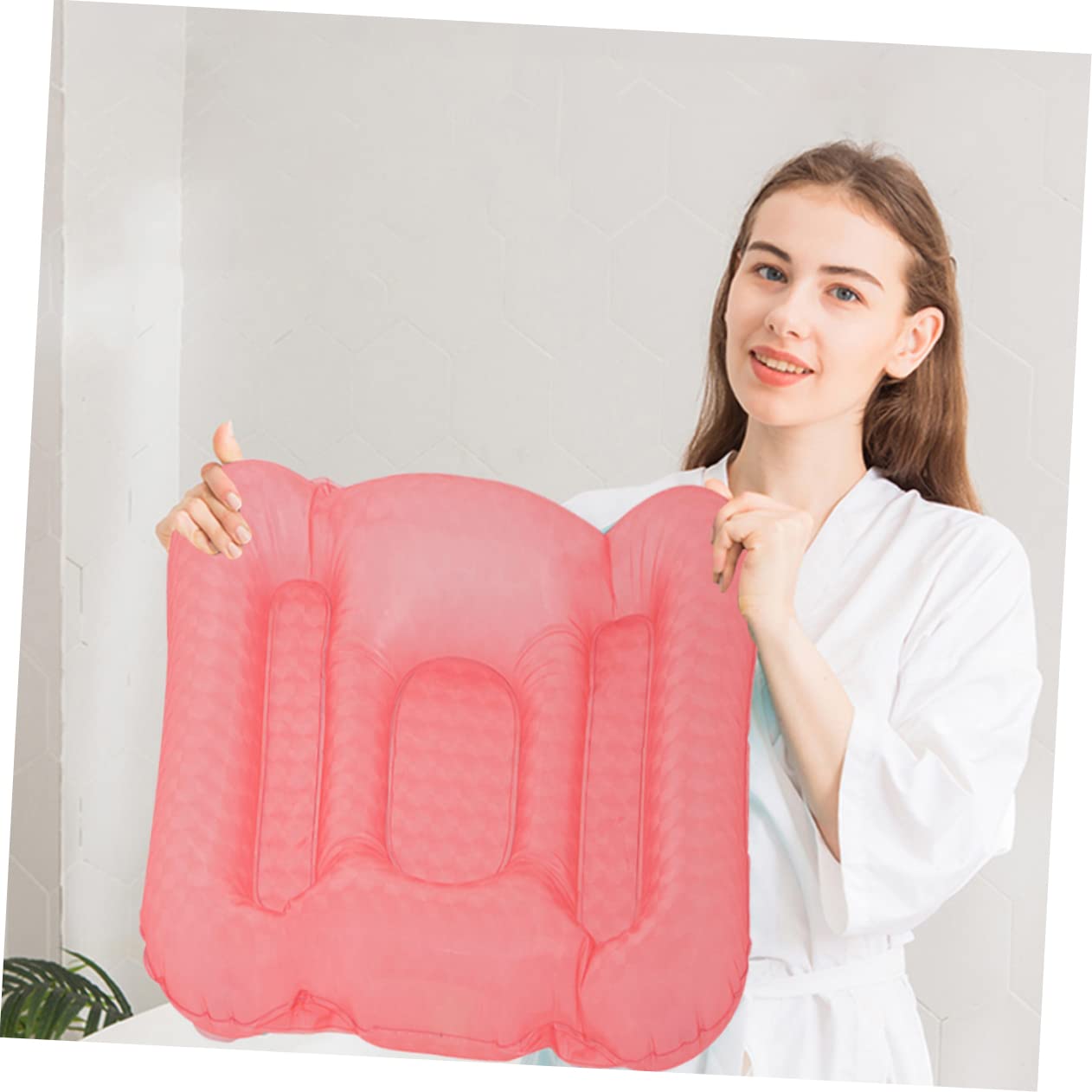 GAROZATION 1pc Inflatable Bathtub Seat Cushion with Cups Ergonomic Design for Comfort Water-Filled for Hot Cold Use Relaxing Baths Beauty and Personal Care GAROZATION