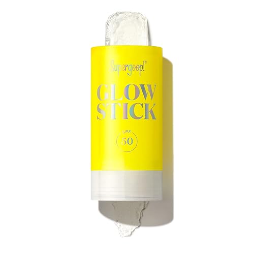Supergoop! Glow Stick, .7 oz - SPF 50 PA++++ Dry Oil Sunscreen Stick for Face & Body - Brightens & Hydrates for a Healthy Glow - Mess-Free Beauty & Personal Care Supergoop!