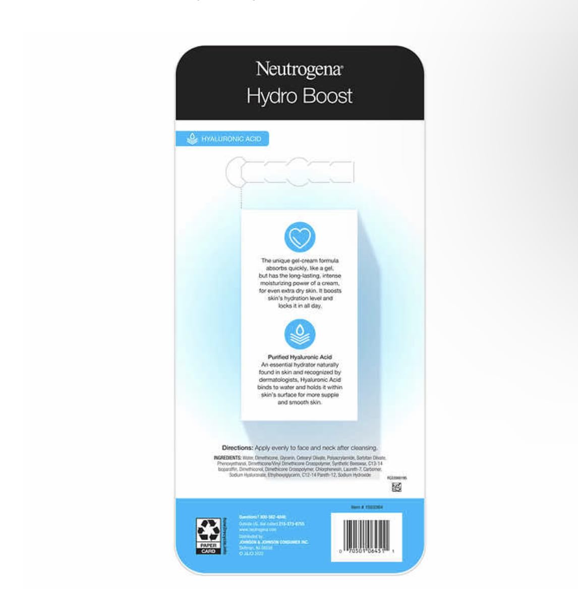 Neutrogena Hydro Boost Gel- Cream Extra - Dry, 1.7 oz, 2- pack Beauty & Personal Care Neutrogena