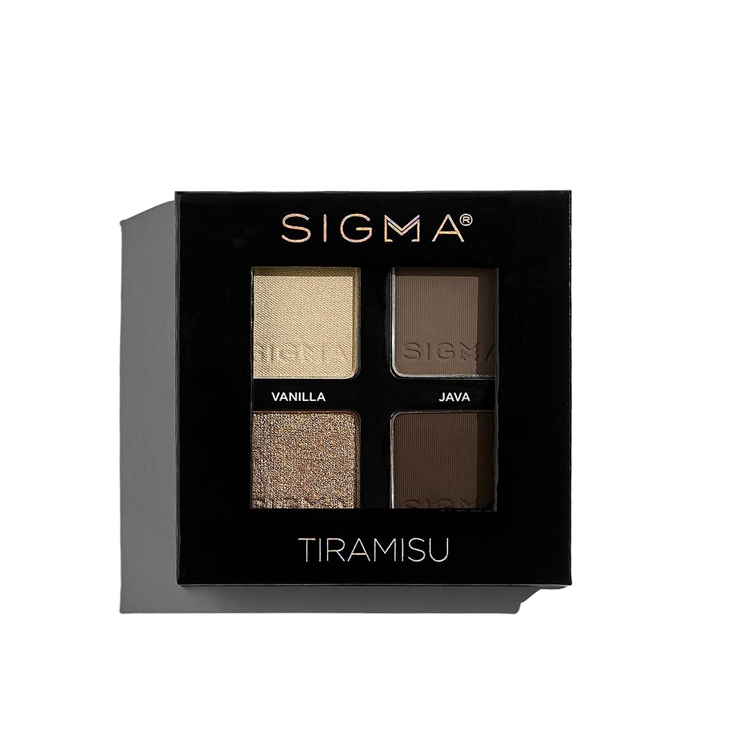 SIGMA BEAUTY Quad Eyeshadow Palette - Tiramisu Eyeshadow Quad, 4 Shades