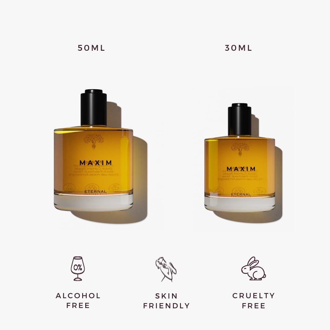 Eternal perfume oils Maxim Perfume for men Long Lasting Eau de Parfum Alcohol Free womens perfume Unisex Luxury perfumes for Him (Pack of 2) Beauty & Personal Care Eternal perfume oils
