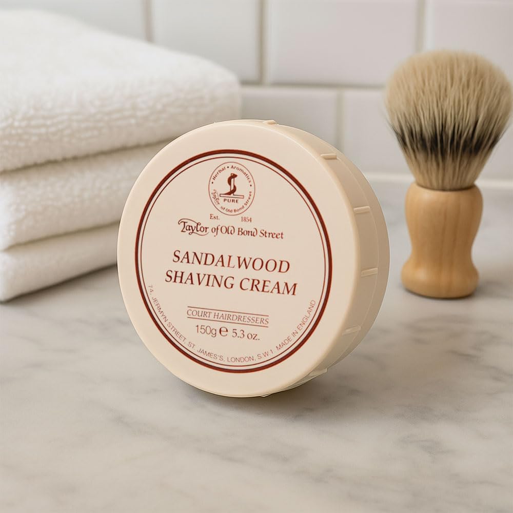 Taylor of Old Bond Street Sandalwood Shaving Cream Bowl, 5.3-Ounce Beauty & Personal Care Taylor of Old Bond Street