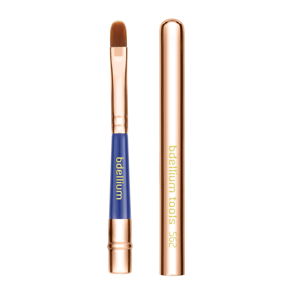 Bdellium Tools Professional Makeup Brush - Golden Triangle 562 Long Cap Lip - With All-Vegan Synthetic Fibers, For Achieving Perfectly Defined Lip