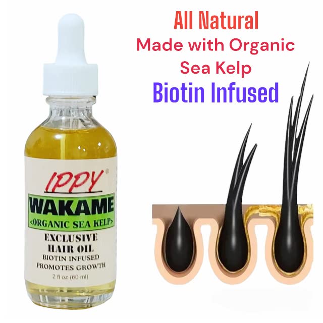 NI-SHI by IPPY Wakame Organic Sea Kelp Exclusive Hair Oil 2 Fl oz Beauty & Personal Care NI-SHI by IPPY