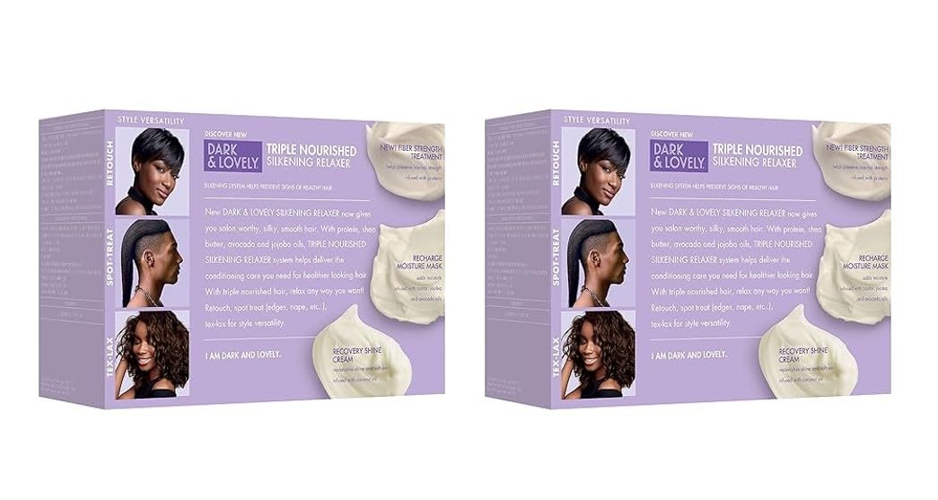 SoftSheen-Carson Dark and Lovely Healthy Gloss 5 Moisturizing No-Lye Relaxer with Shea Butter, Super, 2 Count Beauty & Personal Care SoftSheen