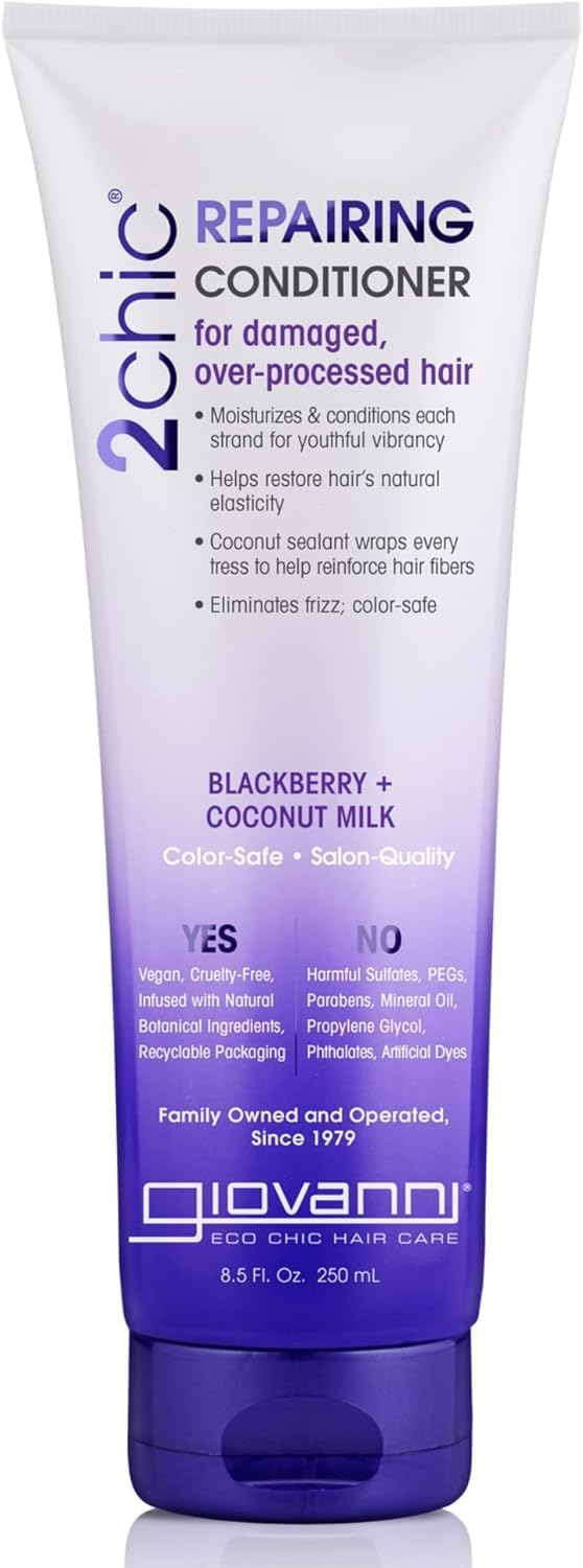 GIOVANNI 2chic Ultra-Repairing Conditioner, Damaged, Argan, 8.25 fl oz