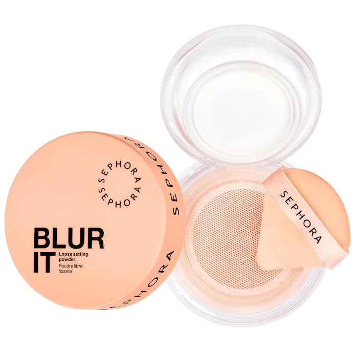 SEPHORA COLLECTION Blur It Loose Setting Powder - 02 Brightening Peach (for medium to dark w/gold undertones) 0.26 oz/7.5 g Beauty & Personal Care SEPHORA