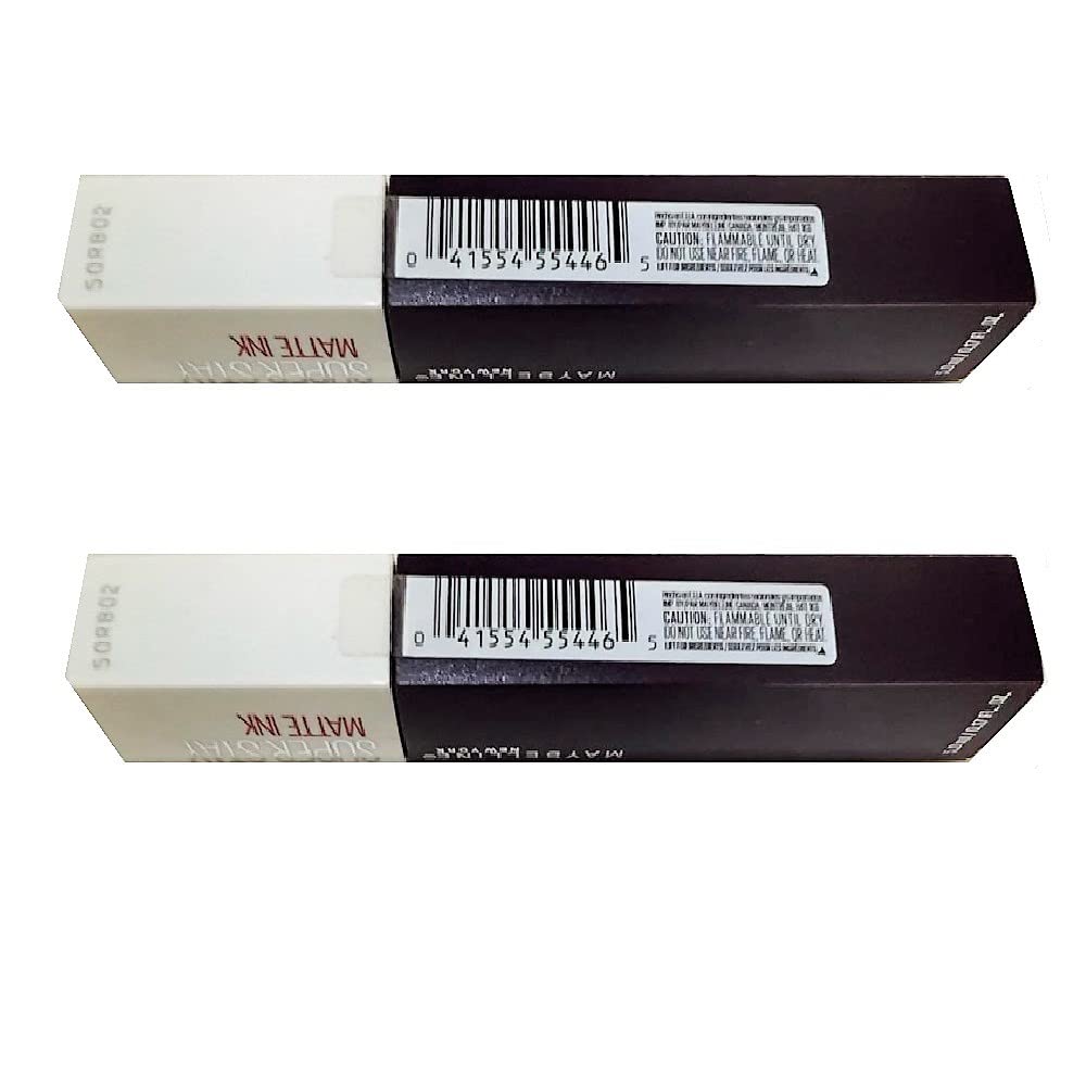 Pack of 2 Maybelline New York SuperStay Matte Ink Liquid Lipstick, Originator # 1102 Beauty & Personal Care MAYBELLINE