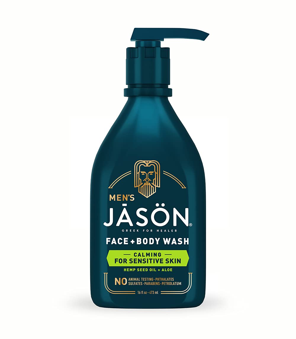 Jason Men's Calming 2-in-1 Face and Body Wash, 16 oz Beauty & Personal Care JASON