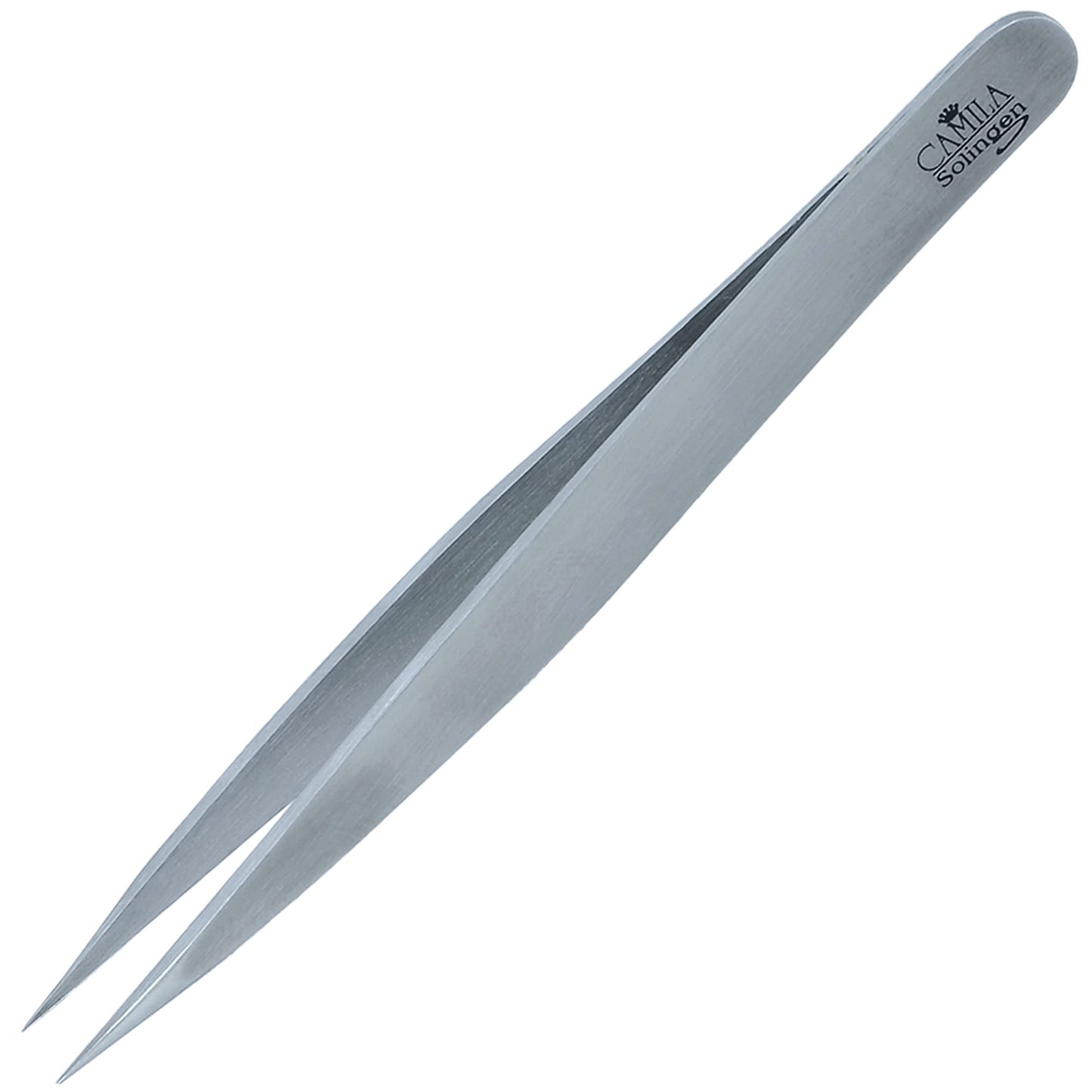Camila Solingen CS27 4" Professional Surgical Grade Stainless Steel Precision Tip Eyebrow Tweezers for Facial Hair Shaping & Removal. Beauty Tool Beauty and Personal Care Camila Solingen