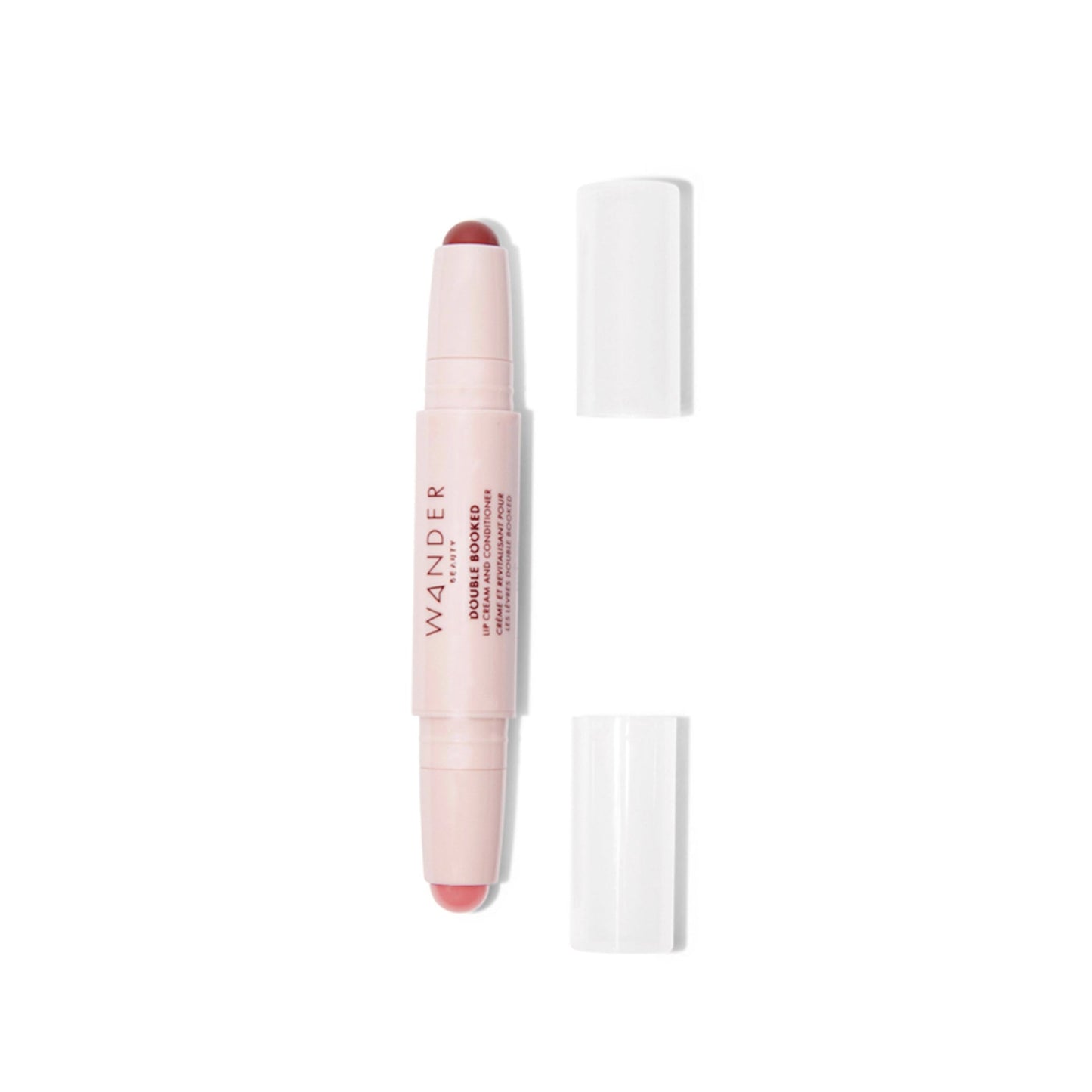 Wander Beauty Double Booked Lip Conditioner & Cream - OTW/In The Clear - Dual-Sided Cream Lipstick With Vitamin E and Shea Butter - Glossy Tinted Lip Beauty and Personal Care Wander Beauty