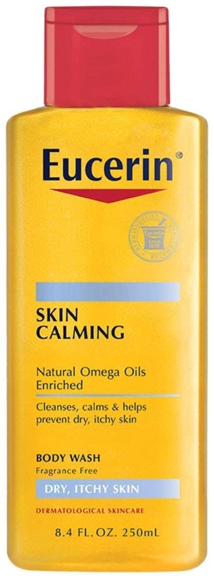 Eucerin Skin Calming Body Wash - Cleanses and Calms to Help Prevent Dry, Itchy Skin - 8.4 fl. oz. Bottle (Pack of 3) Beauty & Personal Care Eucerin