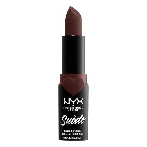 NYX PROFESSIONAL MAKEUP Suede Matte Lipstick, Vegan Formula - Cold Brew (True Brown) Beauty & Personal Care NYX PROFESSIONAL MAKEUP