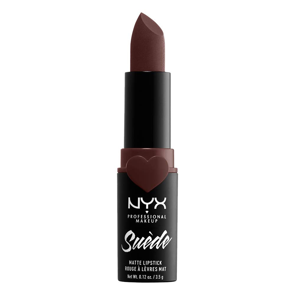 NYX PROFESSIONAL MAKEUP Suede Matte Lipstick, Vegan Formula - Cold Brew (True Brown) Beauty & Personal Care NYX PROFESSIONAL MAKEUP
