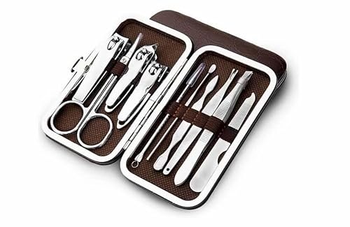 10 PCS Manicure Pedicure Set Nail Clippers - Stainless Steel Manicure Kit - Tools for Nail,Cutter Kitsfor Women or Men,Includes Cuticle Remover Beauty & Personal Care Yrighjo