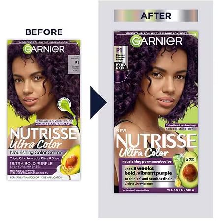 Garnier Nourishing Hair Color Creme, P1 Deepest Intense Purple, 2 Pack Beauty & Personal Care Garnier