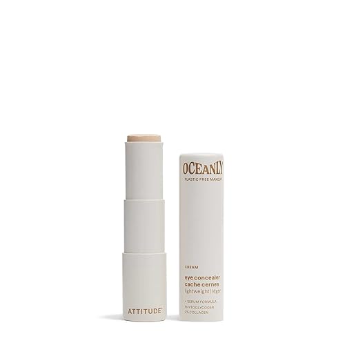ATTITUDE Oceanly Light Coverage Under Eye Concealer Stick, Titanium Dioxide-Free, EWG Verified, Plastic-Free, Vegan & Cruelty-free Makeup, Cream, 0.2 Beauty & Personal Care ATTITUDE