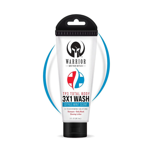 WARRIOR - WIN YOUR BATTLES- 3 in 1 Body Wash For Men & Women, Travel Size Body Wash, Shampoo, Shaving Lather with Citrus Mint Scent Liquid Soap Body Beauty & Personal Care WARRIOR -WIN YOUR BATTLES-