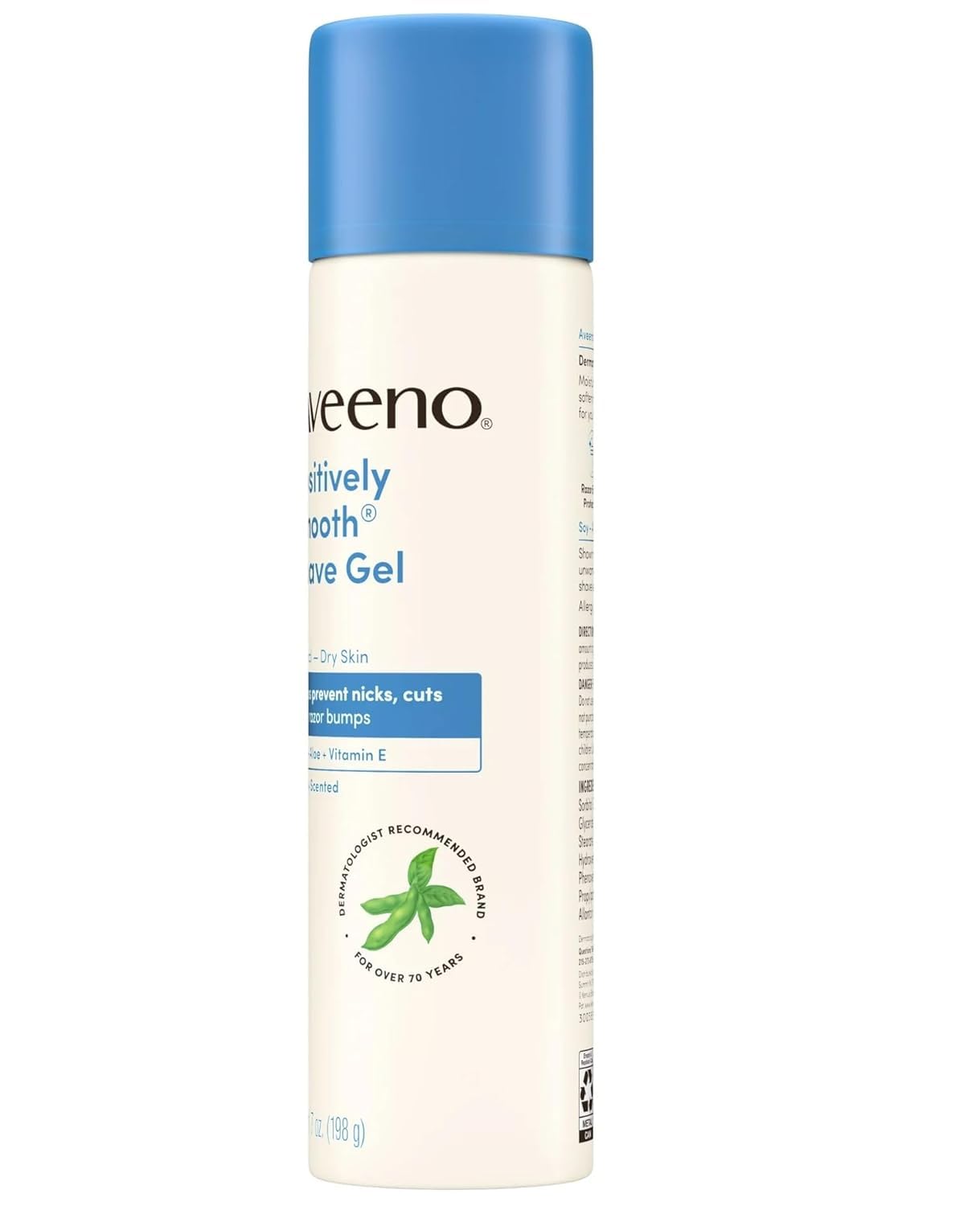 Aveeno Positively Smooth Shaving Gel with Aloe, Shave Cream for Men and Women, Lightly Scented, 7 oz (2 Pack) Beauty and Personal Care Aveeno