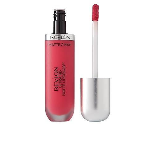 Revlon Ultra HD Matte Lipcolor, Velvety Lightweight Matte Liquid Lipstick in Red / Coral, Passion (635), 0.2 oz Beauty & Personal Care REVLON