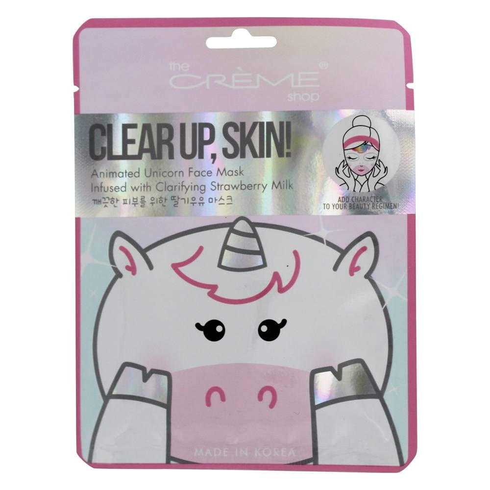 The Crème Shop Korean Skincare Beauty Full Facial Advanced Sheet Daily Natural Essence easy-to-use Soothing - Up, Skin Animal face sheet mask/Animated Beauty & Personal Care The Crème Shop