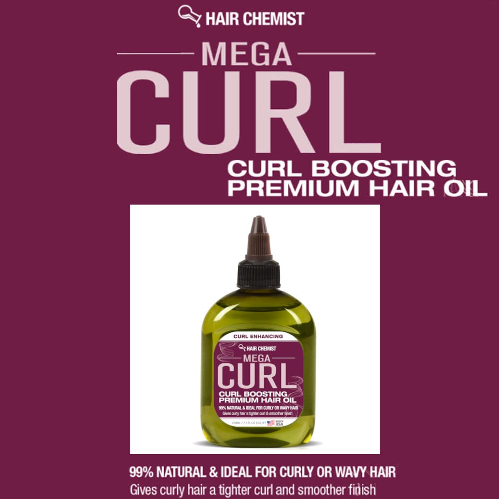 Hair Chemist Mega Curl Boosting Premium Hair Oil 7.78 Oz Beauty & Personal Care Hair Chemist