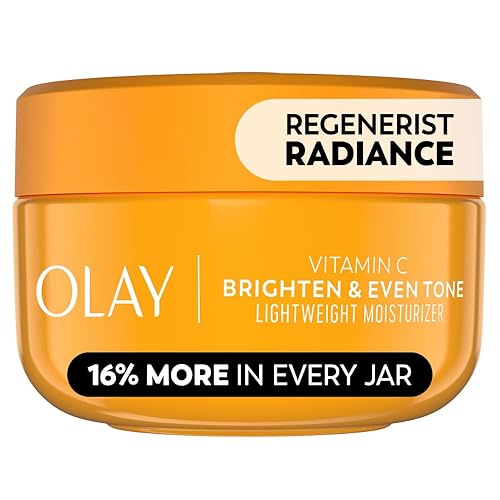 Olay Regenerist Radiance Vitamin C Face Moisturizer: Bright & Even Lightweight Cream for Women - Brightens, Hydrates, Evens Tone + Texture for Glowing Beauty & Personal Care Olay