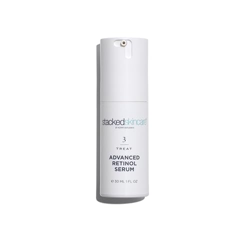 Retinol Face Serum - Advanced Lightweight Retinoid Serum for Smoother Skin Texture & Radiance, Fast-Absorbing Night Serum (1 fl oz) Beauty & Personal Care StackedSkincare
