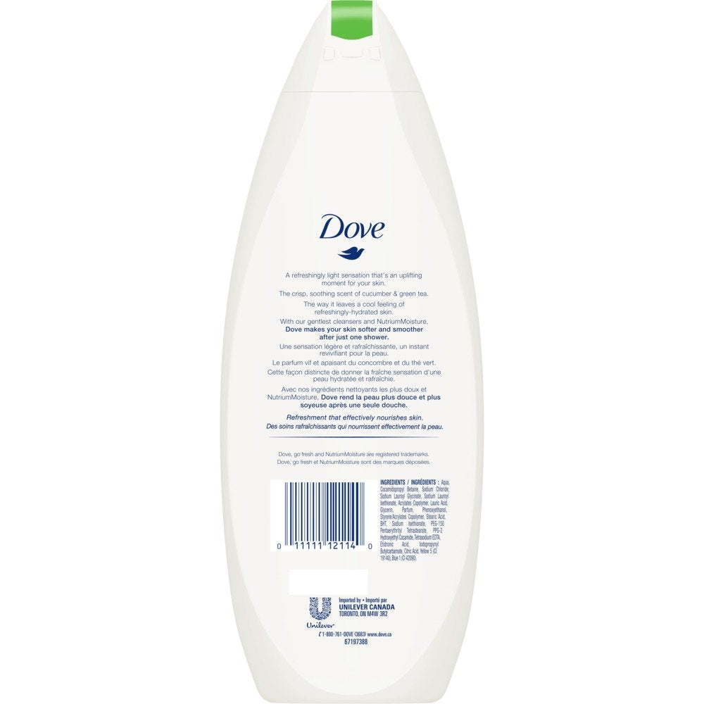 Dove Cool Moisture Cucumber & Green Tea Scent Body Wash 12 oz (Pack of 6) Beauty & Personal Care Dove