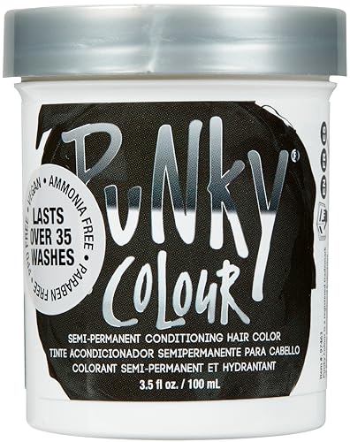 Punky Ebony Semi Permanent Hair Color - Vegan & Cruelty-Free Conditioning Hair Dye, Lasts Up to 35 Washes, 3.5 fl oz Beauty & Personal Care Punky