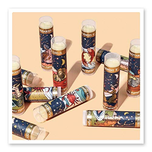 Crazy Rumors Aries Zodiac All Natural, Plant Based Lip Balm to Moisturize and Nourish your Lips - Fire Blend (Sweet Orange, Fresh Berry, Aromatic Beauty & Personal Care Crazy Rumors