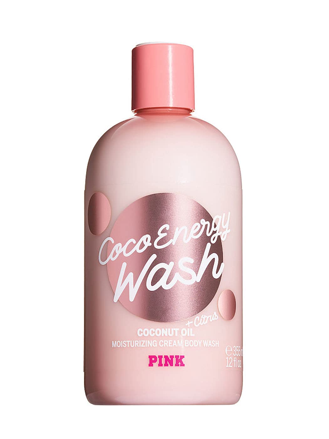Victoria's Secret PINK Coco Wash Coconut Oil Moisturizing Cream Body Wash 12 oz